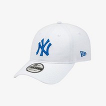 [국내정식매장] 뉴에라 모자 남녀공용 MLB 베이직 뉴욕 양키스 언스트럭쳐 볼캡 화이트 13549156
