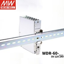 Din 레일 전원 WDR-60W 평균 5V 12V 24V 48V DC 출력 DR 광범위한 180-550VAC 입력, 03 24V