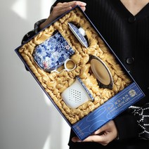 세라믹 앤틱 티머그 사무실 차거름망 녹찻잔 필터 1인용 차우리는 클래식 머그잔, 꽃샘월석 선물세트