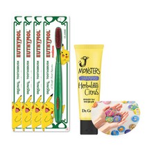 포켓몬 유시몰칫솔 클래식 4개+캔뱃지+샴푸75, 포켓몬 유시몰칫솔 클래식 4개+