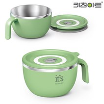 키친아트 면기 라팔 스텐 핸들 라면기 1P, 그린