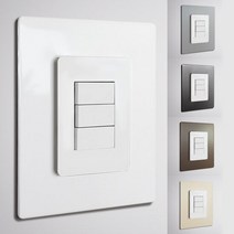 스위치커버-소형/손때방지 스티커 전기 전등 콘센트, 새틴 그레이