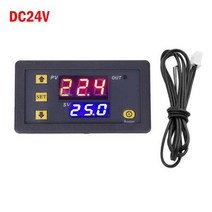 디지털 온도 컨트롤러 조절기 K 타입 열전대 센서 W3230 DC12V 24V, 02 DC24V