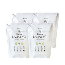 피앤씨 천연유래 액체 세탁세제 1.8L 리필, 4개