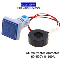 내전압시험기 절연저항 측정기 테스터기 검사 저항기 시험기 ac 50-500v 정사각형, 전압계 파란색
