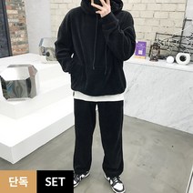 용된다 남자 겨울 기모 코듀로이 트레이닝 상하의 세트