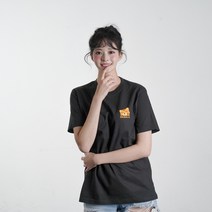 귀여운 동물 캐릭터 로고 남여공용 반팔 티셔츠 모음