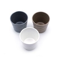 빗살 일식 식당컵 3color 10개묶음, 브라운 10개, 10개