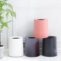 8L 손잡이 분리형 세척간편 위생 휴지통 쓰레기통 고시텔 화장실쓰레기통, 1개, 블랙