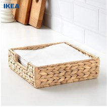 이케아온라인몰 CISSAN 다용도 냅킨꽂이 티슈 받침대 트레이 친환경 핸드메이드, 23 X 23 cm