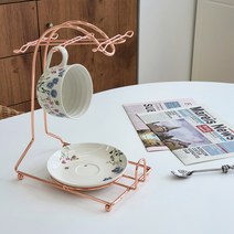 유알티홈 커피잔걸이 6P 로즈골드 컵꽂이 컵걸이 거치대