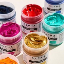 알파 고점도 헤비바디 아크릴물감 250ml 2400 B Ultramarine Violet, 상세페이지 참조