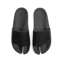 메종 마르지엘라 S57WX0075 P4027 T8008 로고 타비 슬라이드 샌들 블랙 남성 슈즈 TJ S57WX0075P4027T800800