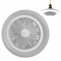 천장선풍기 조명이 있는 흰색 천장 팬 30W LED 플러시 마운트 실내 3 단계 내구성 블레이드 포함, 01 White