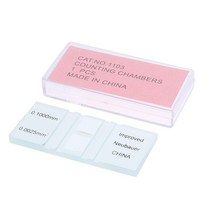 혈액 셀 카운트 플레이트 유리 현미경 슬라이드 및 그리드 계수실 Hemocytometer 효모 계수 생물학 도구 1 개