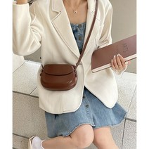 디아더컬러 여성 라운드 레더 미니백