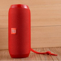 방수스피커 우퍼 방수 휴대용 야외 블루투스 무선 TF U Aux 딥 하이파이 TWS 스피커, 4.Red