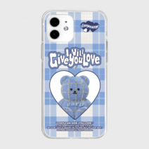 어프어프 어프어프 CHECK PATTERN LOVE BLUE FACO(젤리) E2212_0070