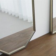 우드박스 콰이어티 사각 팔각 벽거울 (실버 골드), 실버