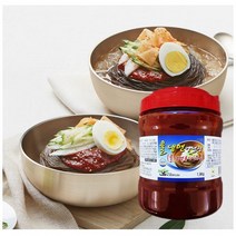 뉴그린푸드 물냉면 양념장 1.9kg x6 개입 업소용 학원 급식, 6개
