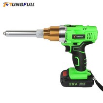 너트 리벳건 에어 자동 수동 전동 리벳 어댑터 riveter gun 26v 무선 전기, 26v 2pcs 배터리