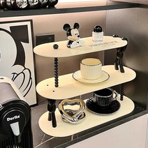 다목적 스토리지 렉 컵 잔, 더블 레이어 스토리지 랙