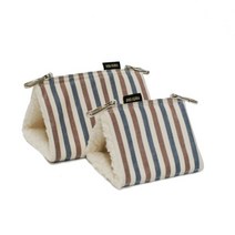 [앵무새용품] 스트라이프 블루 침대 (소) /잉꼬/모란/유리/삼각침대