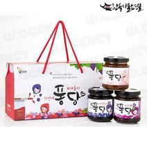 선물세트추천 완주에서만든 과일잼 3종 1030g (딸기 포토 복숭아)