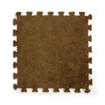 센스팟 EVA 벨벳 퍼즐 조립매트 퍼즐매트, 브라운, 1개
