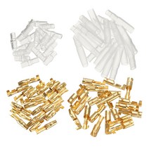 STK 트럭 자전거에 대 한 200x 자동차 오토바이 방수 전기 4mm 와이어 커넥터, 황금, 구리