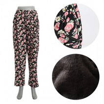 털 작업복 지퍼 여자 9부 바지 기모 몸빼바지 반티 단체복 꽃