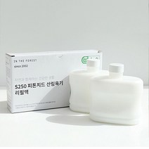 숲에서 S250 피톤치드 탈취 방향 휘산기 산림욕기 편백 리필액 600ml 2통