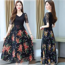 돌잔치룩 레이스 퍼프 쉬폰 꽃 원피스 봄스타일링 하객룩 여름코디 롱스커트 데이트룩 가을패션