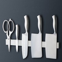 구디푸디 304스테인레스 자석 칼걸이 칼꽂이 거치대, 풀스텐 (중 40cm)