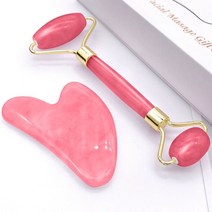 gua sha 스크래핑 마사지 스크레이퍼 심장 모양 스파 마사지 보드 facial scrapping face massager guasha scrapping for neck back, 콤비네이션 레드