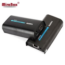 랜 네트워크 확장기 분배기 케이블 Cat5e 이더넷 송신기 수신기 120m, 01 EU Plug_05 1 TX 5 RX
