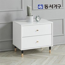동서가구 네오 유럽감성 골드캐슬 600 2단 협탁NES134, 네이비