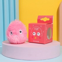 스마트 고양이 장난감 대화 형 공 Catnip 훈련 중력 재생 애완 동물 Squeaky 용품 제품 새끼, [02] Pink-Plush