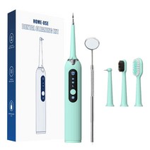 ZOZOFO 초음파 셀프 구강청결기 가정용 구강용품 세트 입냄새 치아 제거기 블랙, zozofo - CK01(민트그린 세트)