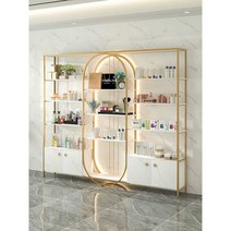 네일샵 메이크업 디스플레이 LED 조명 장식장 미용실, 검정색 길이 260x가로 30x높이 200, 상세 페이지 참고