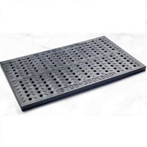 배수구 뚜껑 커버 u형 d형 배수로 덮개 수로관 50cm, 500x300x25mm(둥근 덮개)