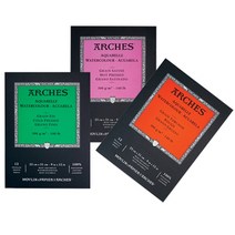 캔손 뉴 아르쉬 수채패드 300g 뉴아르쉬, 뉴 아르쉬 수채패드 300g 황목 260x360mm