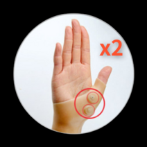 방아쇠수지 손목터널 보호대 (2P), 1세트