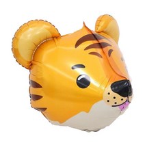 은박 호일 풍선 3D 애니멀 헤드 호랑이