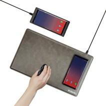 다번다 고속 무선충전기 마우스패드 C타입 케이블포함, [LH-2](소)케이블 미포함_와인