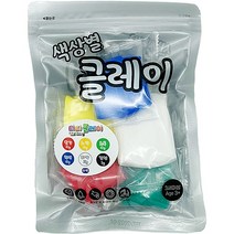 3500 티티 클레이 색상별 6색 세트 미술놀이재료 하비클레이 티티클레이 대한클레이 아이클레이, 1세트