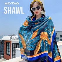 1+1 메이투 부들부들한 다용도 디자인 스카프숄