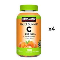 커클랜드 비타민 C 250mg 180정x4병 어덜트구미, 4병