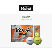 Volvik 볼빅 골프공 마그마 MAGMA 3피스 / 몬스터골프, 단품, 옵션:[색상] 화이트