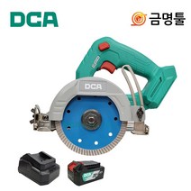 DCA ADZE125DM 충전마블컷터 20V 4.0AH 1팩 5인치 BL모터 대리석 타일절단용